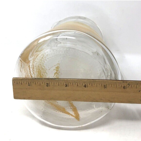 Libbey Golden Wheat Grass Pitcher 72oz  With Ice Lip 9” Tall Vintage 70s MCM - Picture 8 of 10